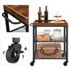 Mesh Shelves Kitchen Cart